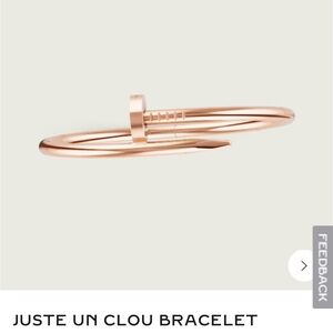 CARTIER NAIL BRACELET JUSTE UN CLOU